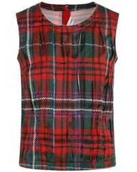 Comme des Garçons - Pleated Plaid Vest - Lyst