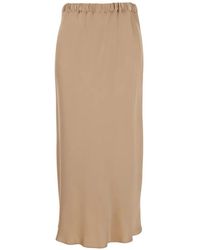 Antonelli - Ruched-Waistband Midi Skirt - Lyst