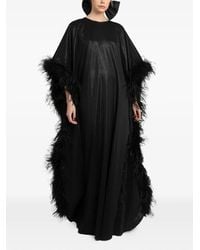 Gemy Maalouf - Feathered Long Kaftan - Lyst