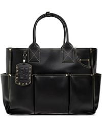 Ganni - Logo-Tag Multi-Pocket Tote Bag - Lyst