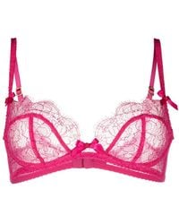 Agent Provocateur - Lorna Lace Plunge Underwired Bra - Lyst