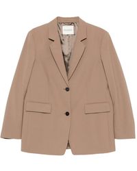 Closed - Wool Blend Double-Breasted Jacket - Lyst