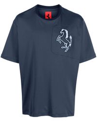 Ferrari - Prancing Horse Cotton T-shirt - Lyst