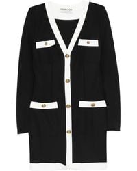 La Petite Robe Di Chiara Boni - Buttoned-Up V-Neck Dress - Lyst