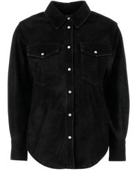Isabel Marant - Camisa Delcia de piel con bolsillo de solapa - Lyst
