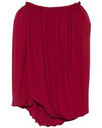 Magda Butrym - Draped Bubble-Hem Midi Skirt - Lyst