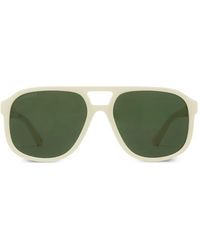Gucci - Pilotenbrille Mit Logo-Schild - Lyst