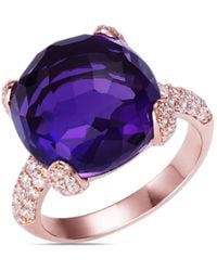 Anabela Chan - 18Kt Rose Vermeil Sugarloaf Faceted Amethyst Ring - Lyst