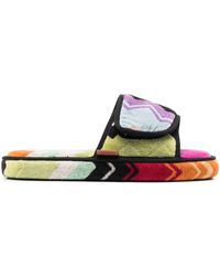 Missoni - Striped Touch-strap Slippers - Lyst