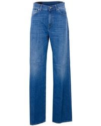 Dondup - Vaqueros Con Parche Del Logo - Lyst