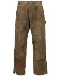 PALY - Been Thru It Distressed Panelled Trousers - Lyst