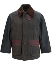 Barbour - Bedale Oversized Gewaxt Jack Met Patchwork - Lyst