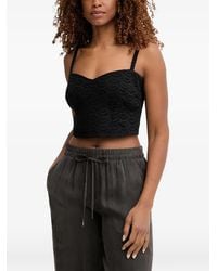 Guess - Broderie-Anglaise Cropped Top - Lyst
