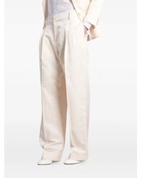 Magda Butrym - Pleated Straight-Leg Trousers - Lyst