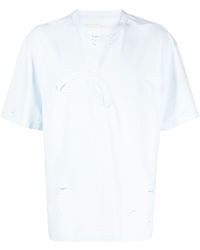 Feng Chen Wang - T-Shirt im Distressed-Look - Lyst