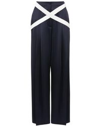 JW Anderson - Crossover-strap Wide-leg Trousers - Lyst
