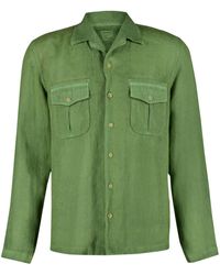 120% Lino - Long-sleeve Linen Shirt - Lyst