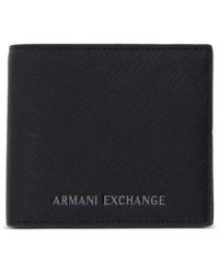 ARMANI EXCHANGE - Logo-Print Bi-Fold Wallet - Lyst