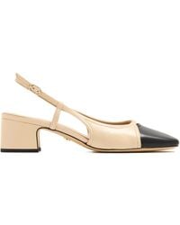 Sam Edelman - 50Mm Tarra Two-Tone Block-Heel Slingback Pumps - Lyst