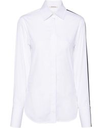 Peter Do - Side-stripe Cotton Shirt - Lyst