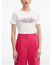 Twinset - Floral-Motif T-Shirt - Lyst
