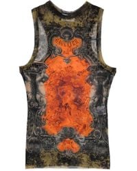 Jean Paul Gaultier - Top estampado sin mangas - Lyst
