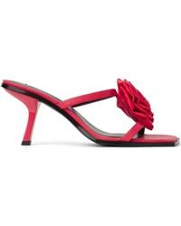 Karl Lagerfeld - 85 Mm Muiltjes Met Bloemenpatch - Lyst