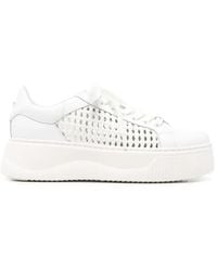 Cult - Perry Perforated Leather Sneakers - Lyst