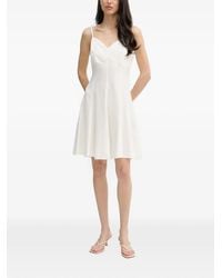 GAUDI - V-Neck Flared Mini Dress - Lyst