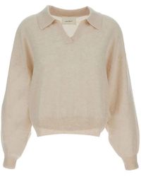 Lisa Yang - Polo Ribbed Trim Sweater - Lyst