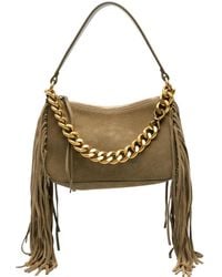 Twinset - Fringe-Trim Suede Tote Bag - Lyst