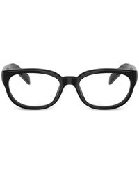 Prada - Rectangle-Frame Glasses - Lyst
