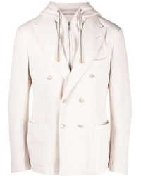 Eleventy - Double-breasted Notched Blazer - Lyst