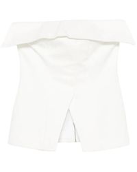 A.M.G - Strapless Top Met Vlakken - Lyst