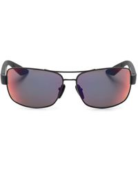 Prada - Linea Rossa Rectangle-frame Sunglasses - Lyst