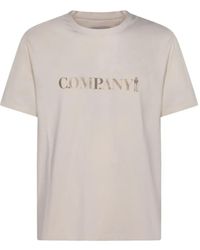 C.P. Company - 30/1 Jersey Short Sleeve Chest Logo T-Shirt - Lyst