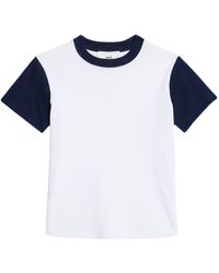 Ami Paris - T-Shirt in Colour-Block-Optik - Lyst