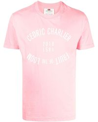 Cedric Charlier - Logo-print Cotton T-shirt - Lyst