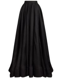 Ralph Lauren - Ivanna Silk Midi Skirt - Lyst