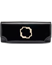Malone Souliers - Vivien Patent-Leather Clutch Bag - Lyst