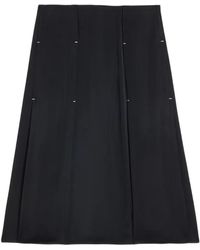 Jil Sander - Fluid Viscose Pleated Skirt - Lyst