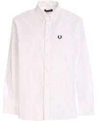 Fred Perry - Logo-Embroidered Button-Down Shirt - Lyst