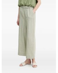Benetton - Cropped Palazzo Trousers - Lyst