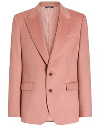 Dolce & Gabbana - Sicilia Light Single-Breasted Cashmere Jacket - Lyst