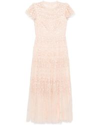 Needle & Thread - Abito Con Ricamo A Fiori - Lyst