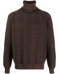 ZEGNA - Roll-Neck Knitted Sweater - Lyst
