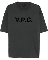 A.P.C. - Logo-Detail T-Shirt - Lyst