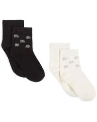 Karl Lagerfeld - Calzini K/Autograph Con Strass (2 Paia) - Lyst