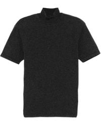 Jacquemus - Gebreid T-Shirt Met Hoge Hals - Lyst