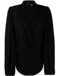Elisabetta Franchi - Wrap-Front Shirt Body - Lyst